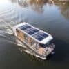 Das neue Elektro-Hausboot PonTOM® Empor 9.0 auf der Havel - flüsterleise Elektro-Antriebe - maximaler Komfort.